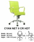 Kursi Direktur & Manager Indachi Cyan NET II CR HDT