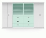 Multifile Cabinet System Alba MFC SDG – 360 (Kaca Sliding)